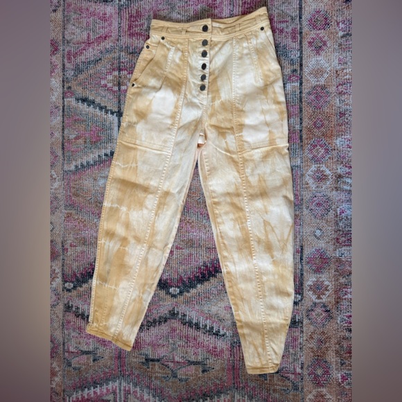 Ulla Johnson Apollo Tie Dyed Ankle Pants - Picture 2 of 6